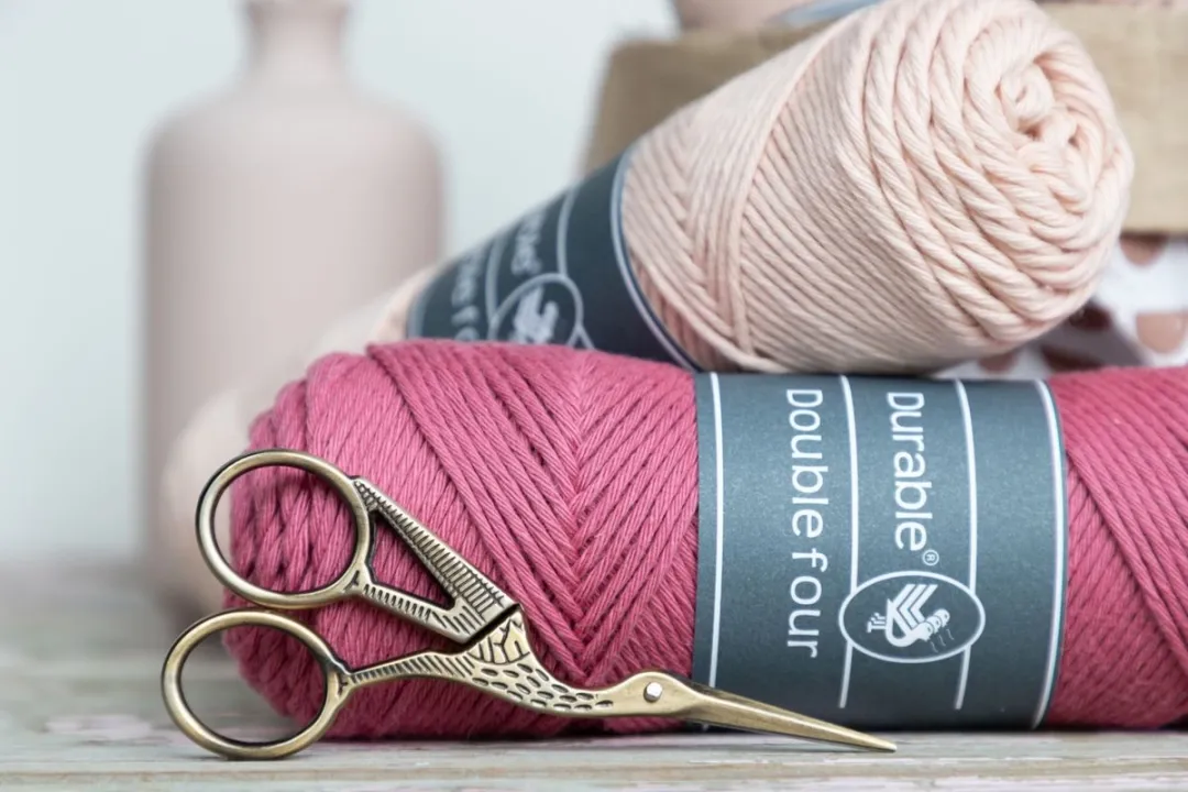 Durable Double Four Katoengaren - Raspberry