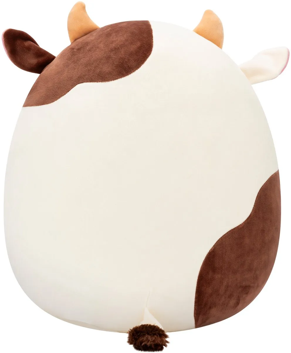 Squishmallows - Ronnie - Cream and Brown Cow 40cm pluche