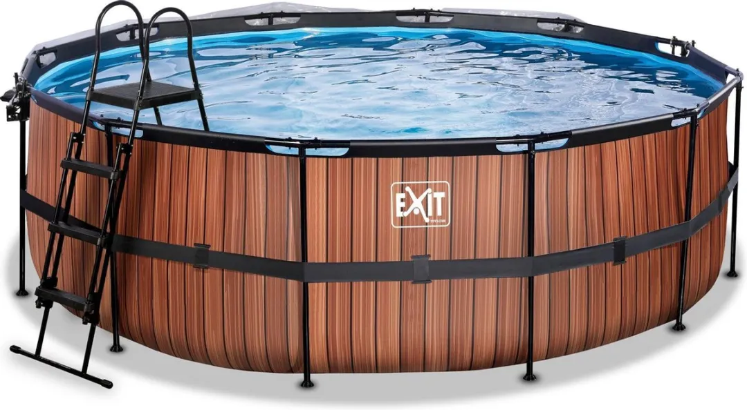 EXIT Wood Zwembad 447cm Bruin