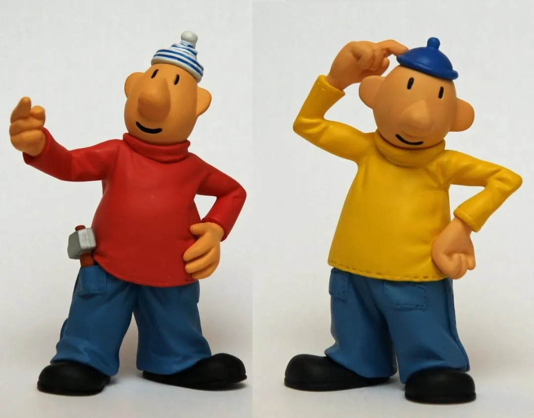 Buurman en Buurman - 2  poppetjes -  speelfiguren - 8 cm