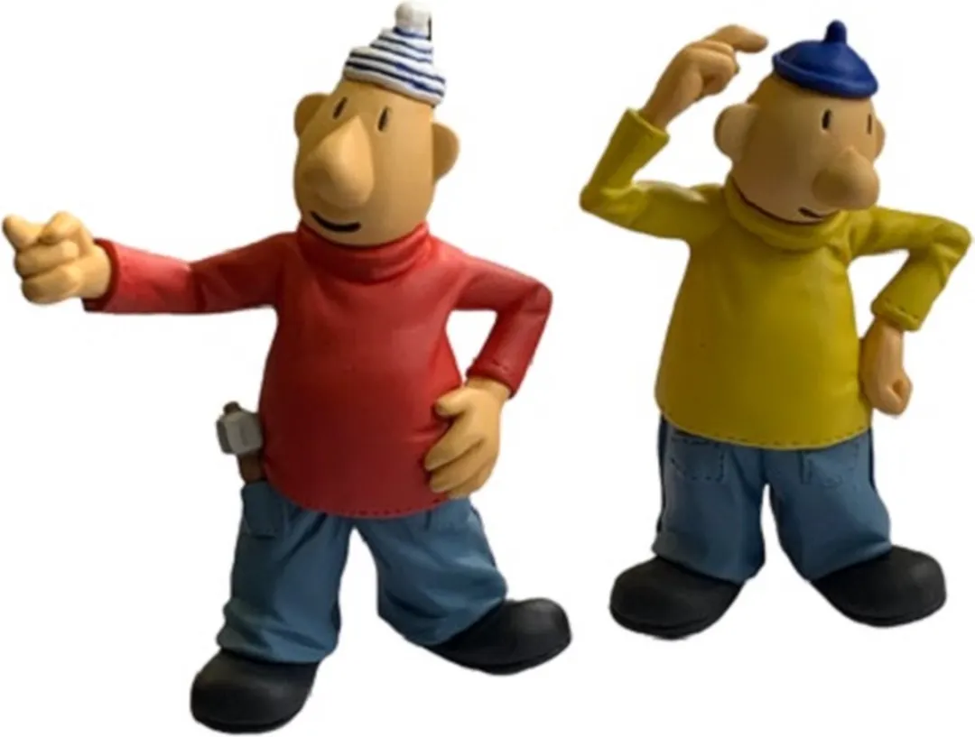 Buurman en Buurman - 2  poppetjes -  speelfiguren - 8 cm