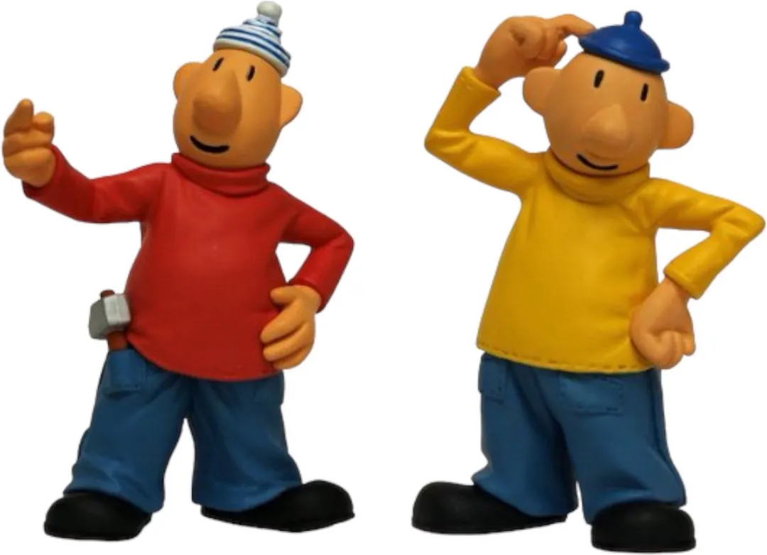 Buurman en Buurman - 2  poppetjes -  speelfiguren - 8 cm