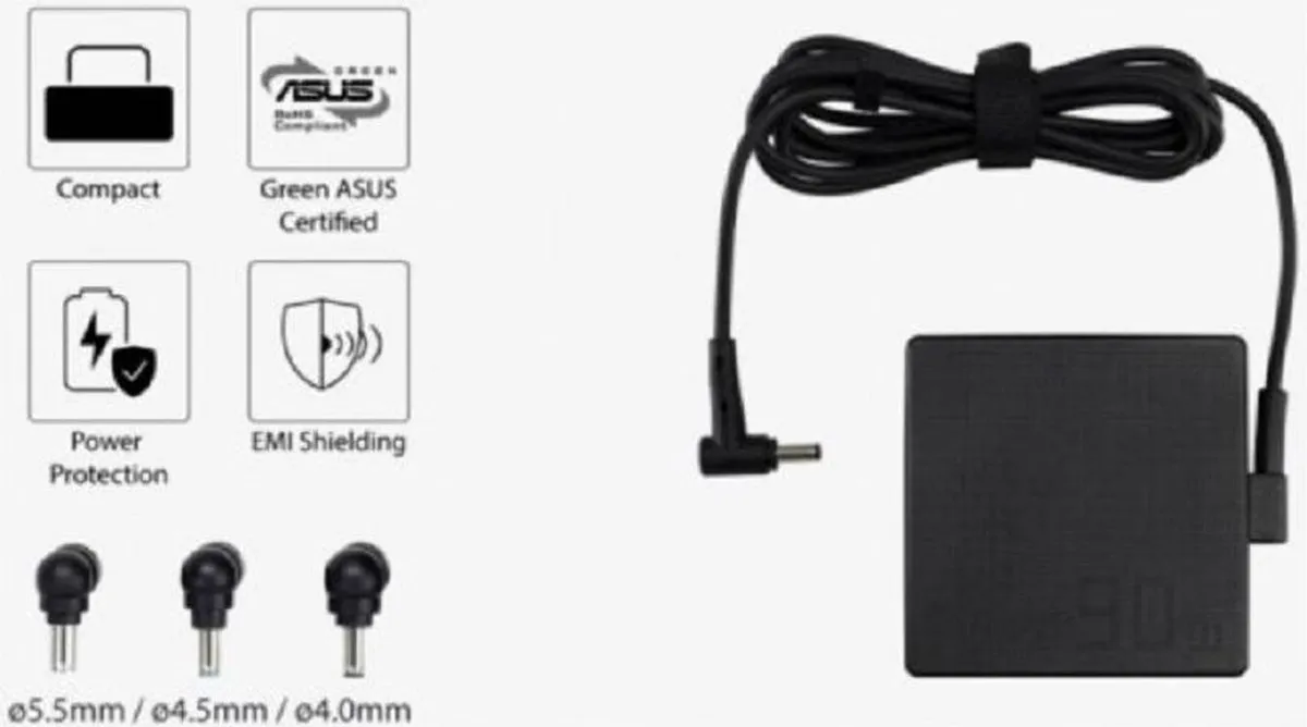 ASUS 90W Adapter 3114883 - Laptopvoeding - Zwart