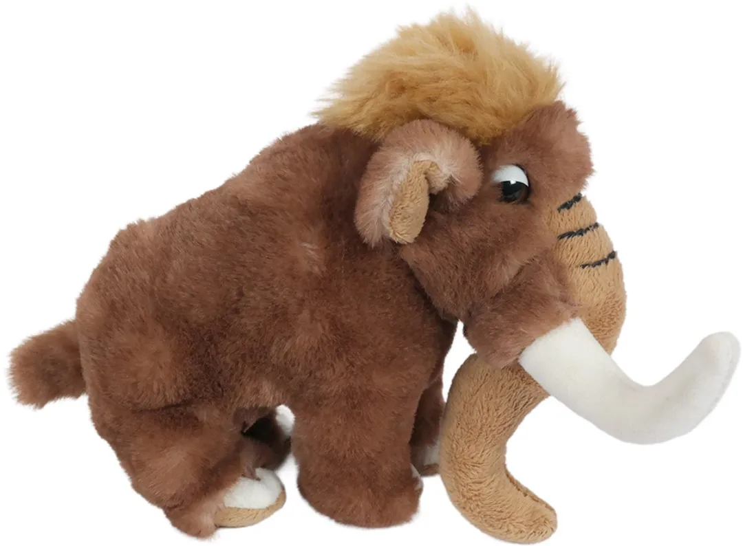 PIA Soft Toys Mammoet Knuffel 17cm - Bruin/Wit