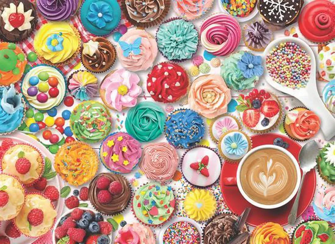 Eurographics Cupcakefeestje Blik Legpuzzel 1000 Stuks