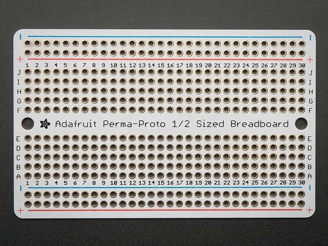 Adafruit PermaProto Half-Sized Breadboard PCB 1609
