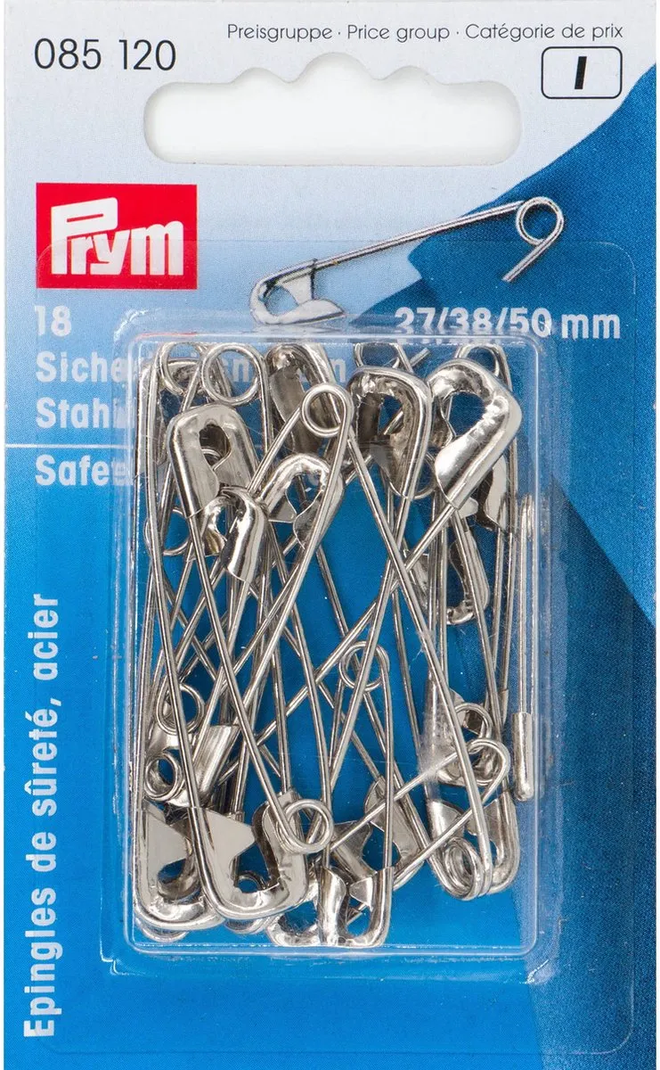 Prym Veiligheidspelden Staal - 18 Stuks