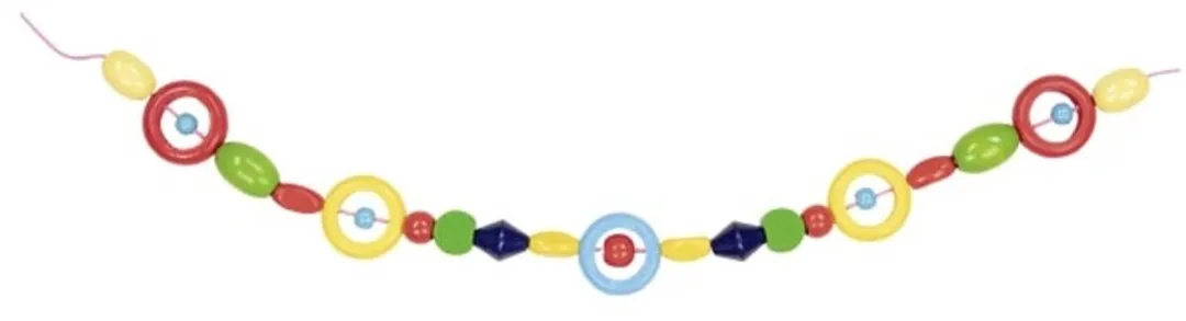 Goki Houten Kralenset Multicolor - 150cm