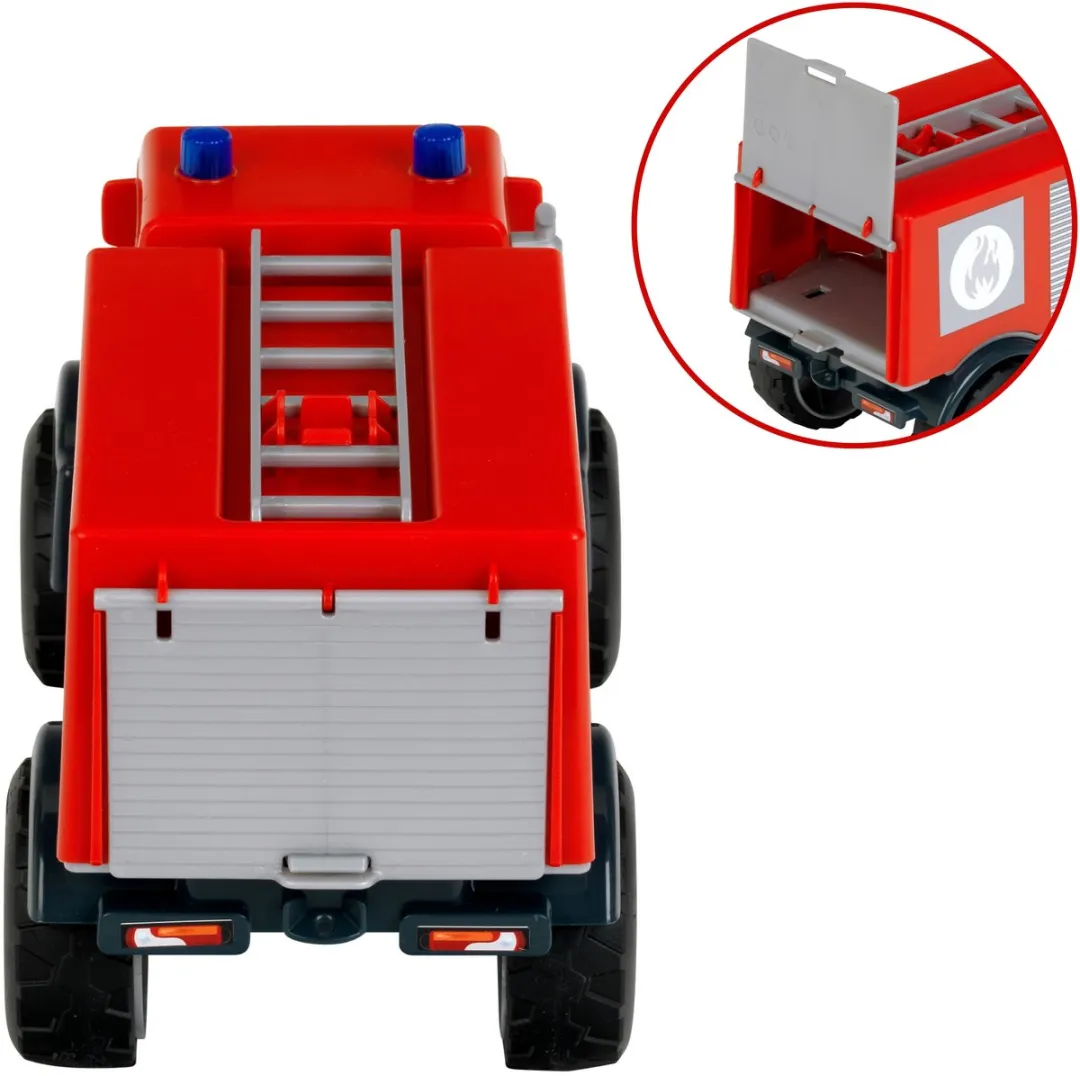 Klein Toys Mercedes-Benz Unimog Brandweer Zandtruck 1:24 - Rood