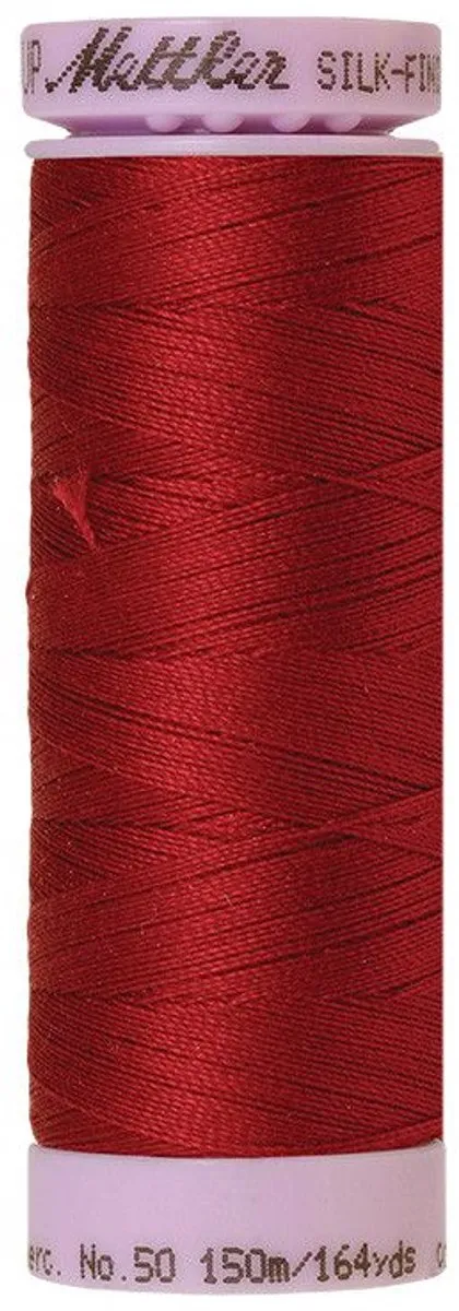 Amann Mettler Silk-Finish Cotton 0105 - 150m - Zwart/grijs/wit