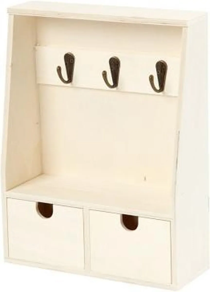 Creativ Company Houten Sleutelkast 28,5x8x22cm