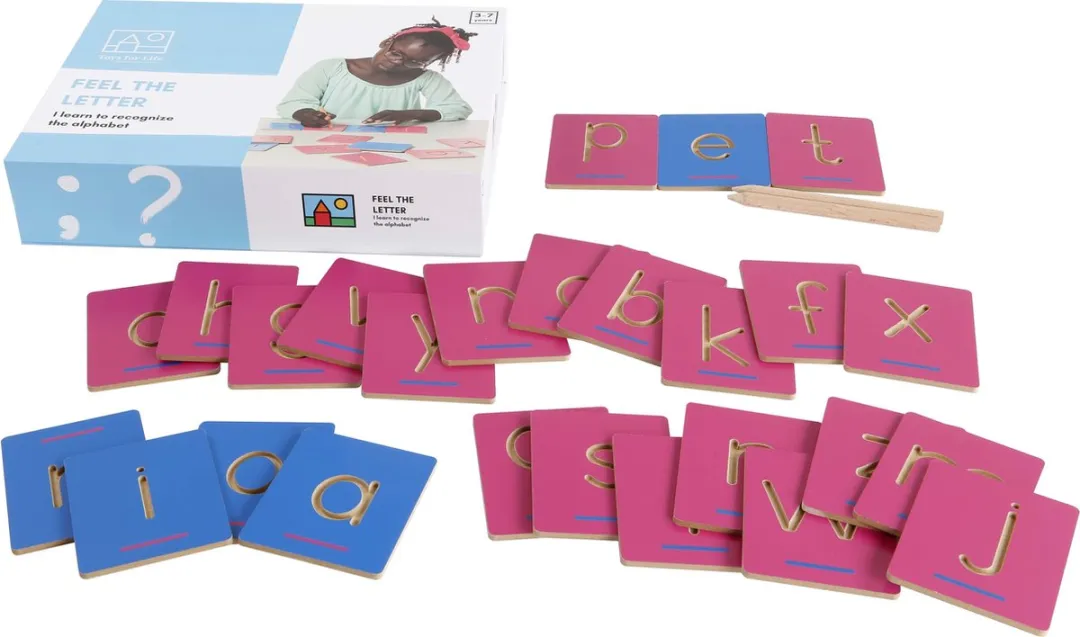 Toys for Life Voel de Letter Sensorisch Speelgoed - 26 Letters 2 Pennen - Assorti