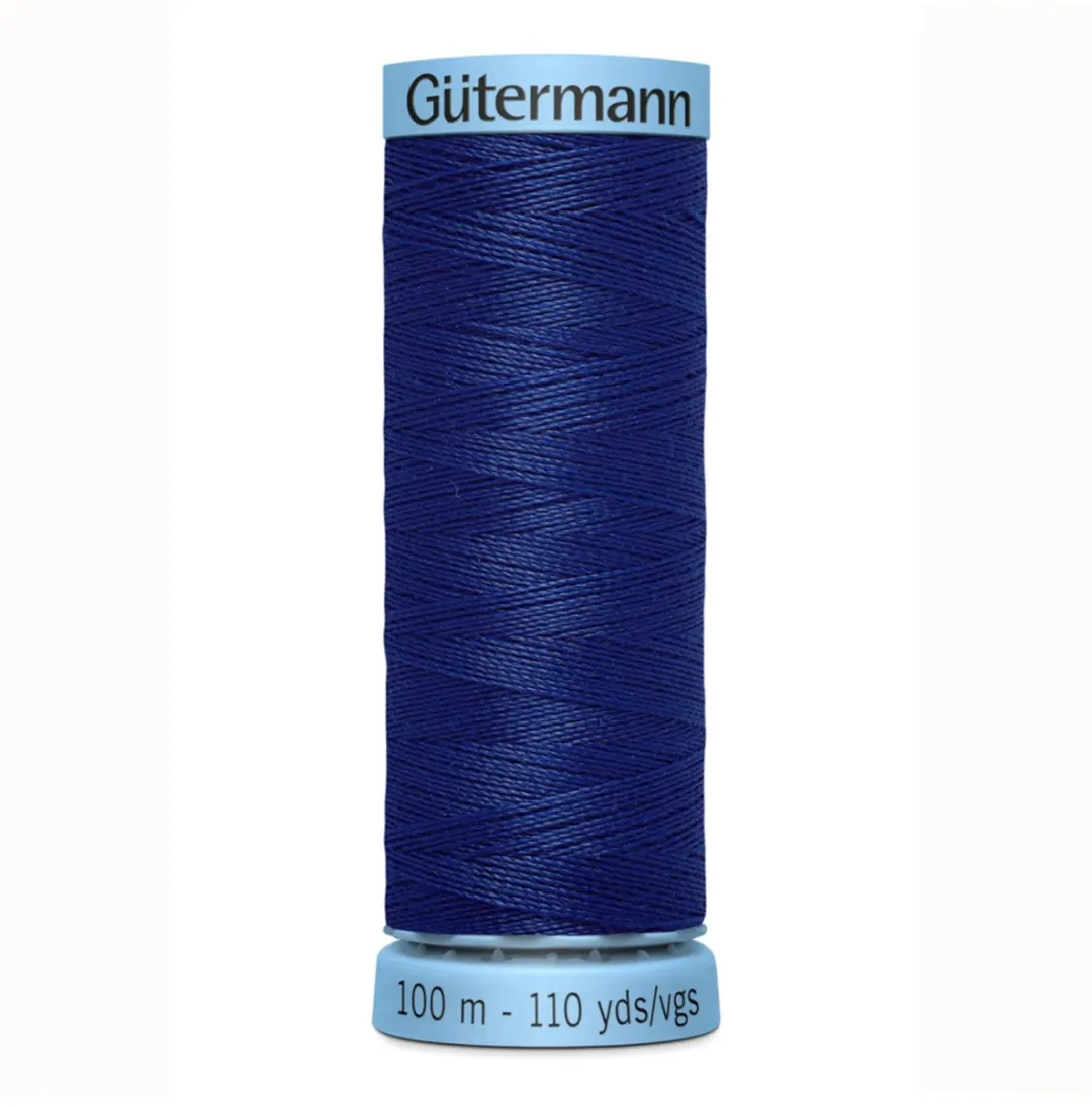 Gutermann Zijde Garen 100m - Kleur 232 Zwart/Grijs/Wit