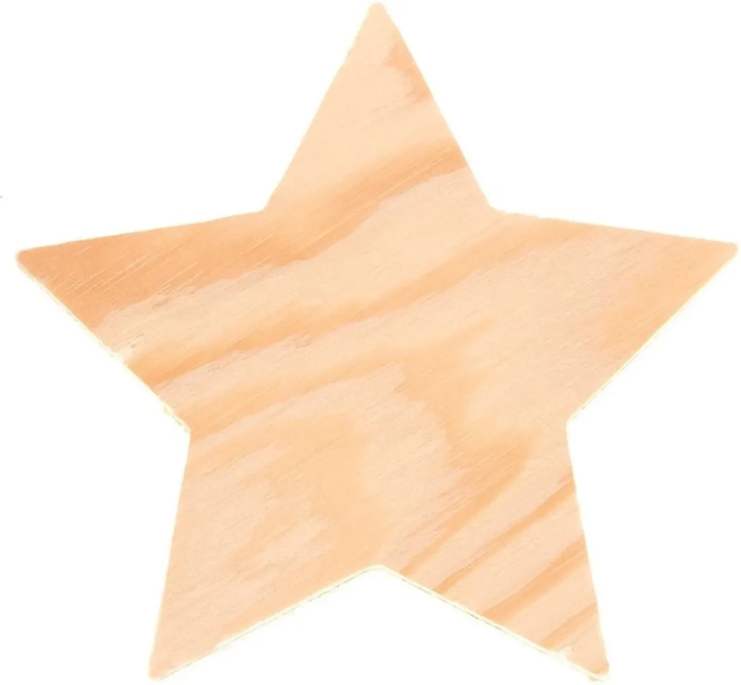 Glorex Hobby Houten Sterren 8cm - 16 Stuks