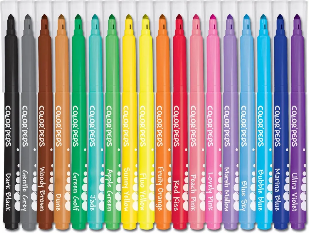 Maped Color'peps Viltstiften - 18 Stuks - Meerkleurig