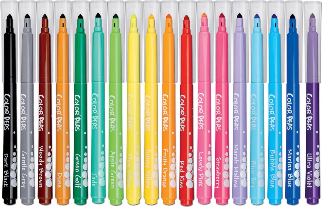 Maped Color'peps Viltstiften - 18 Stuks - Meerkleurig