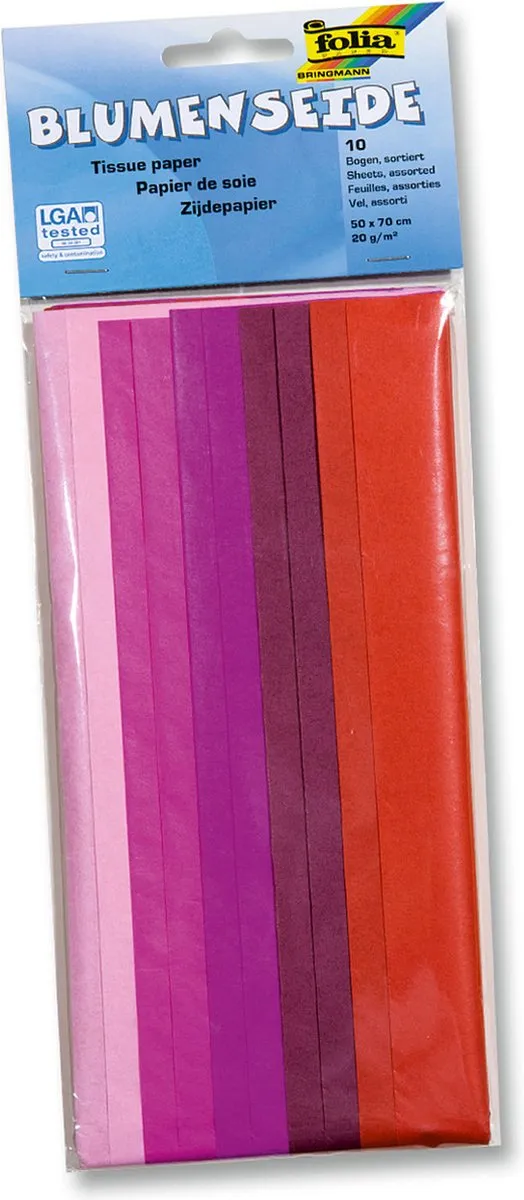 Folia Tissuepaper 50x70cm Rood