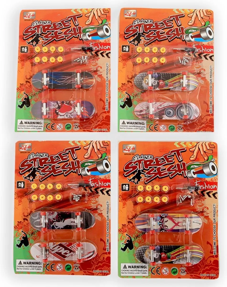 Jonotoys Girlpower Vingerskateboardjes - 2 Stuks