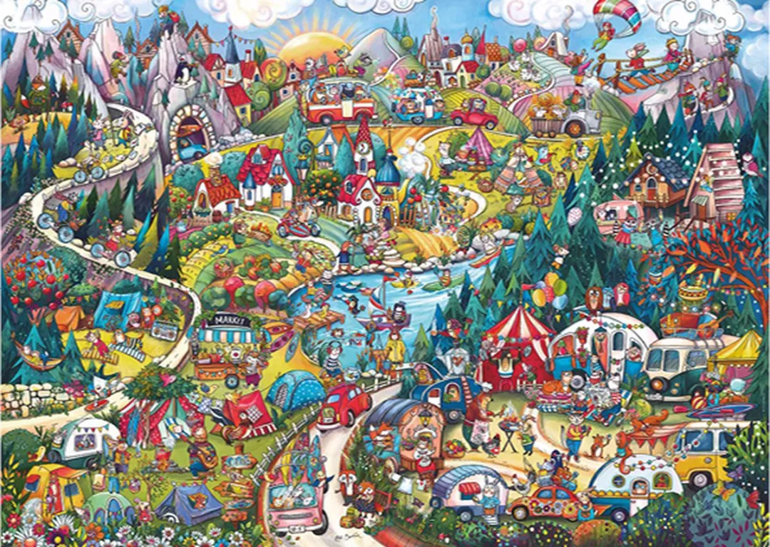 Heye Go Camping Legpuzzel 2000 Stuks - Multicolor