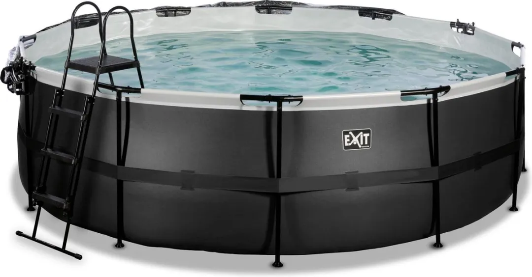 EXIT Toys Zwembad Black Leather 470cm - 15.233L - Zwart