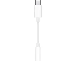 Apple USB-C naar 3,5mm Audio Adapterkabel MW2Q3ZM/A - Transparent