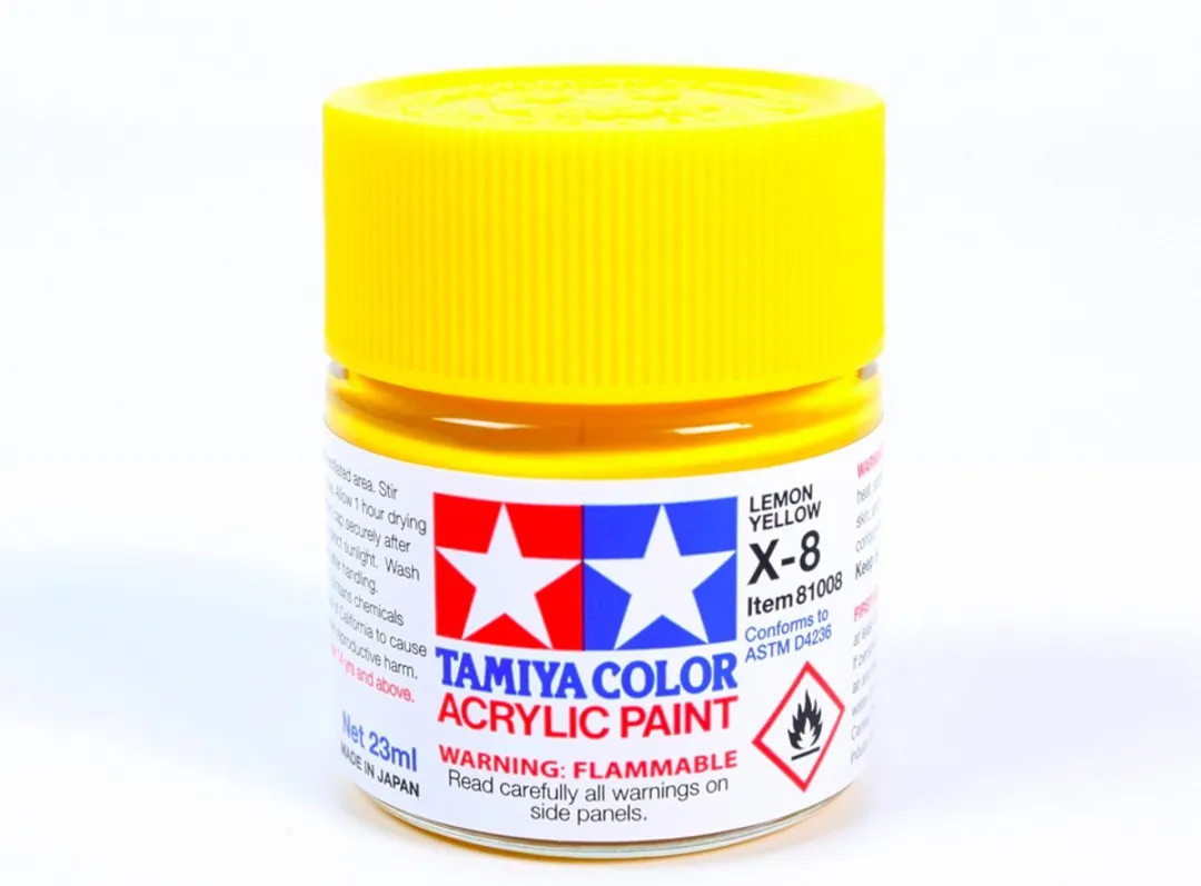 Tamiya X-8 Lemon Yellow Acrylverf 23ml