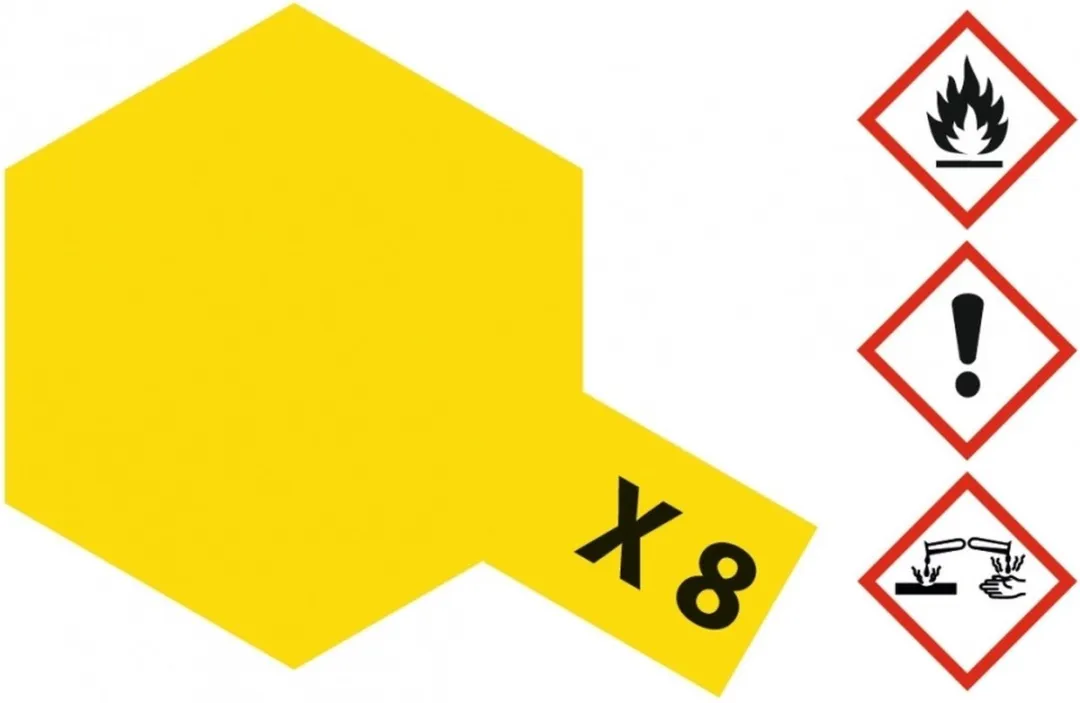 Tamiya X-8 Lemon Yellow Acrylverf 23ml