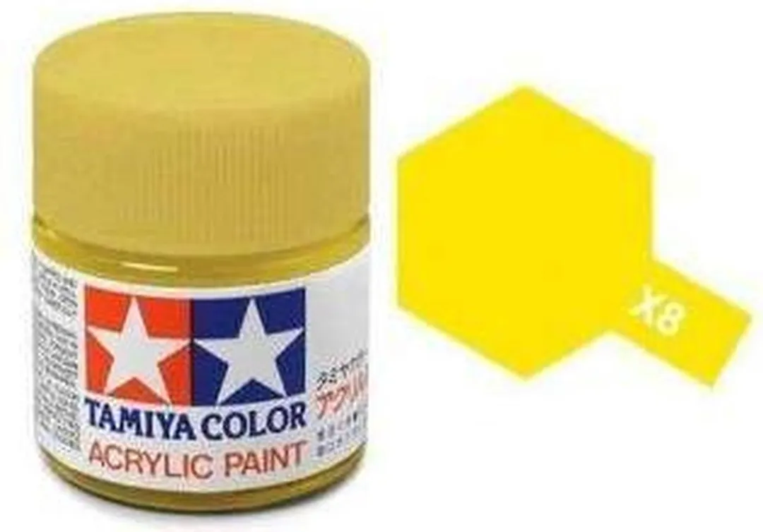 Tamiya X-8 Lemon Yellow Acrylverf 23ml
