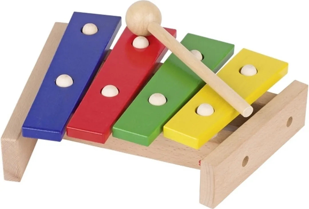 Goki Xylofon Hout 22,5cm - Primair Groen/Geel - 3+