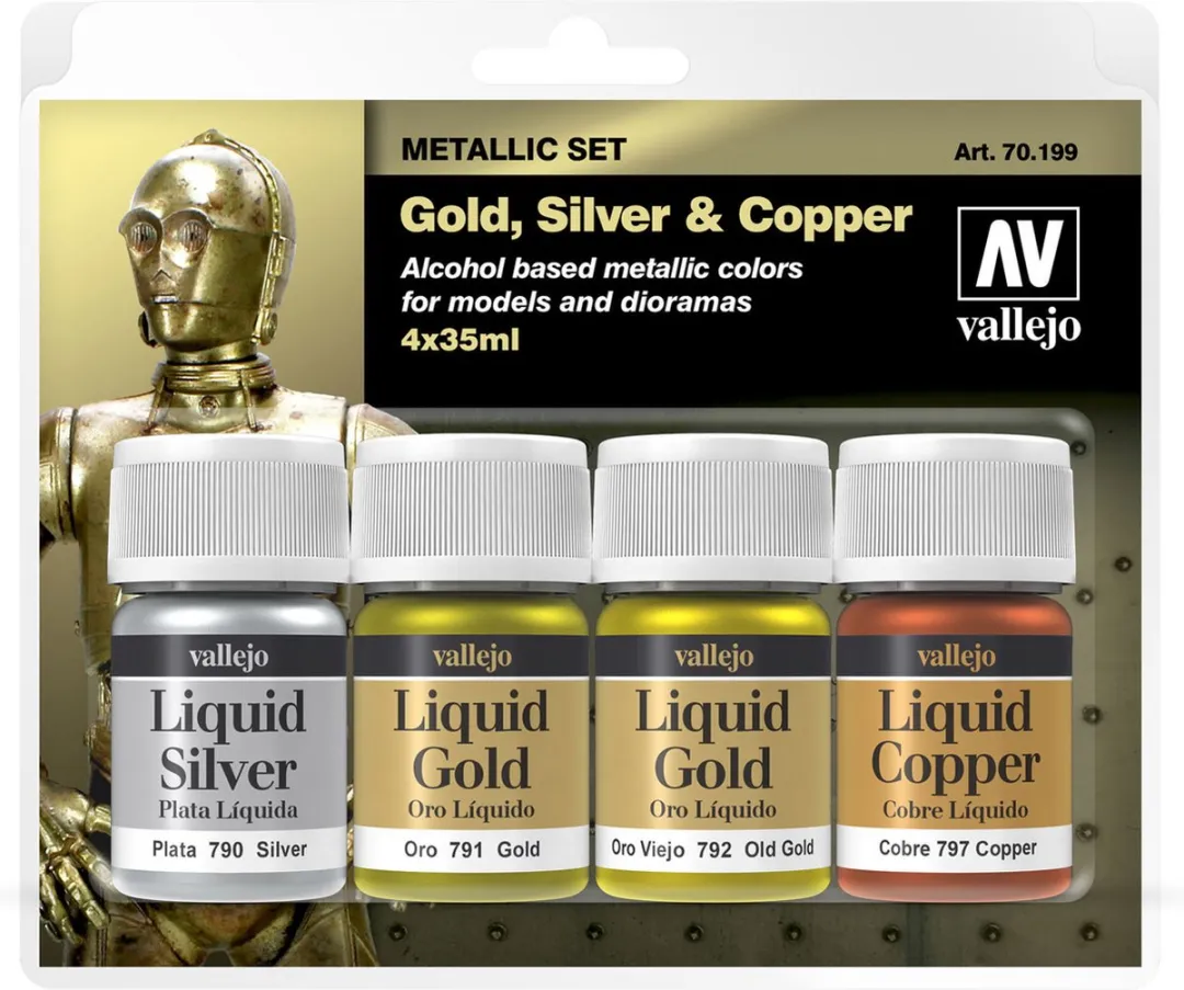 Vallejo Hobbyverf Liquid Color Set