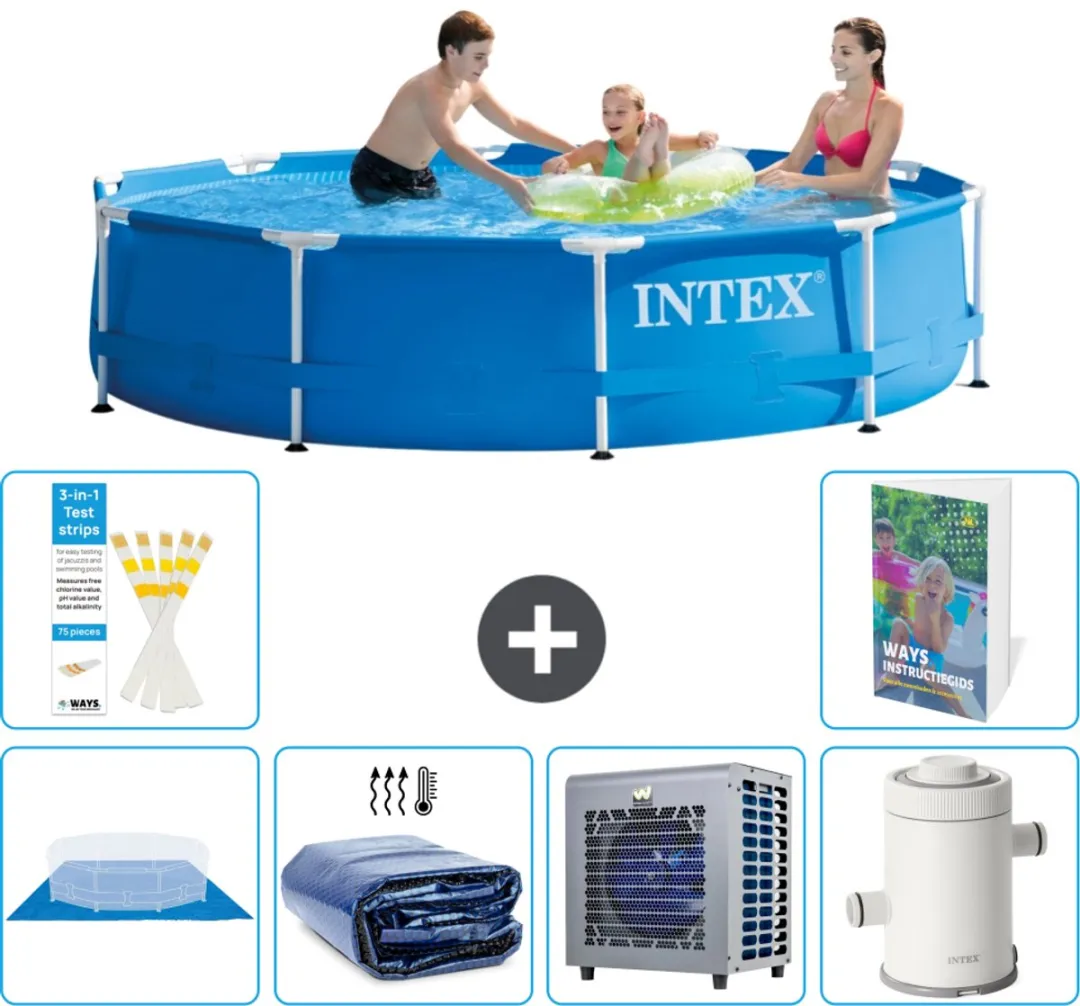 Intex 28200NP-Blauw Rond Frame Zwembad 305x76cm - Blauw - afbeelding 2 van 6