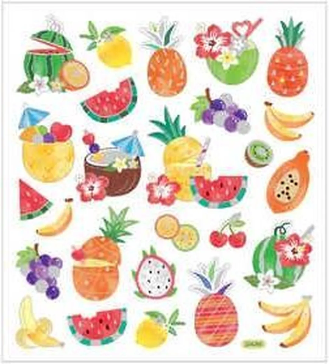 Creativ Company Stickers Exotisch Fruit