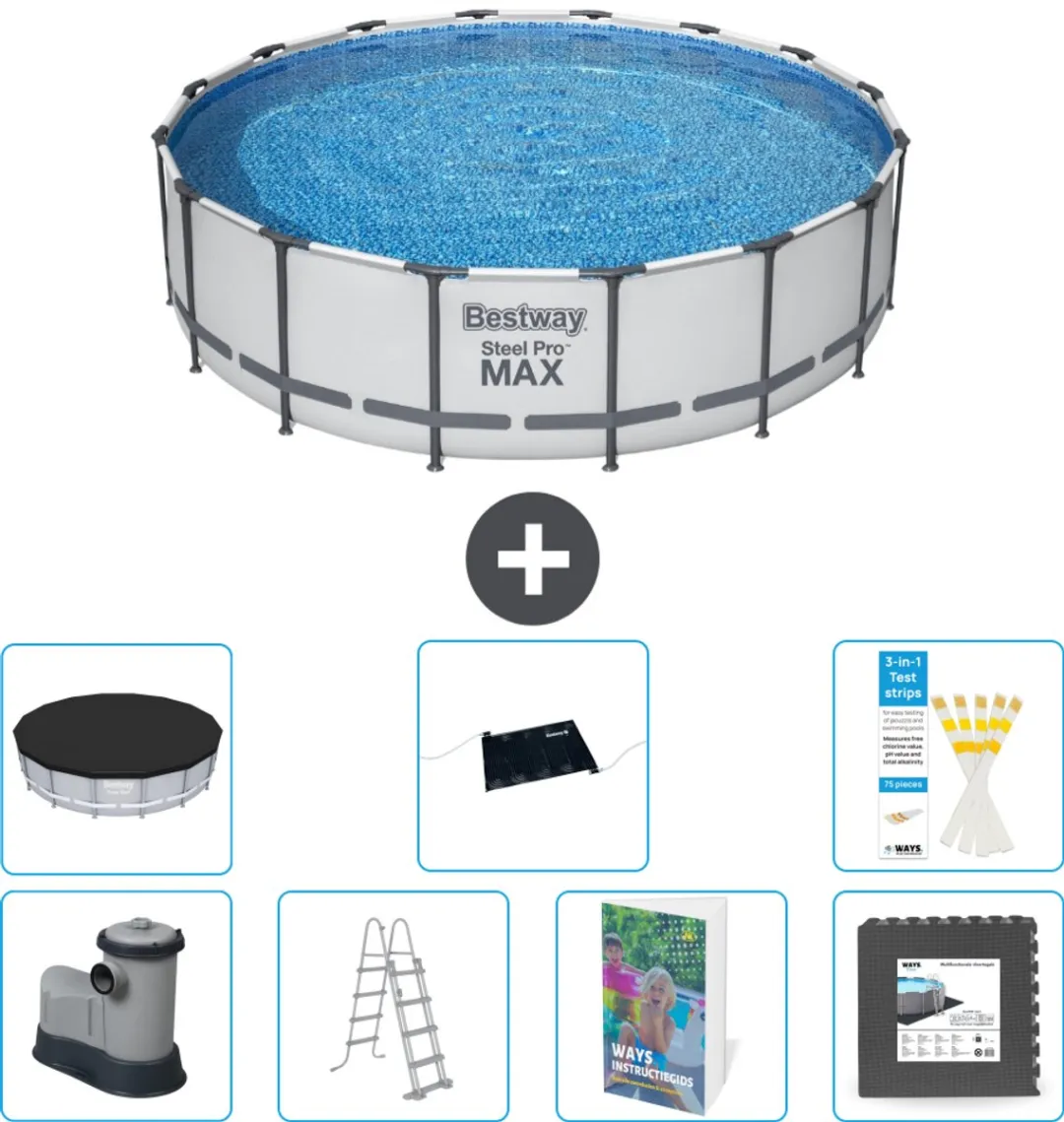 Bestway Steel Pro MAX Zwembad 488x122cm