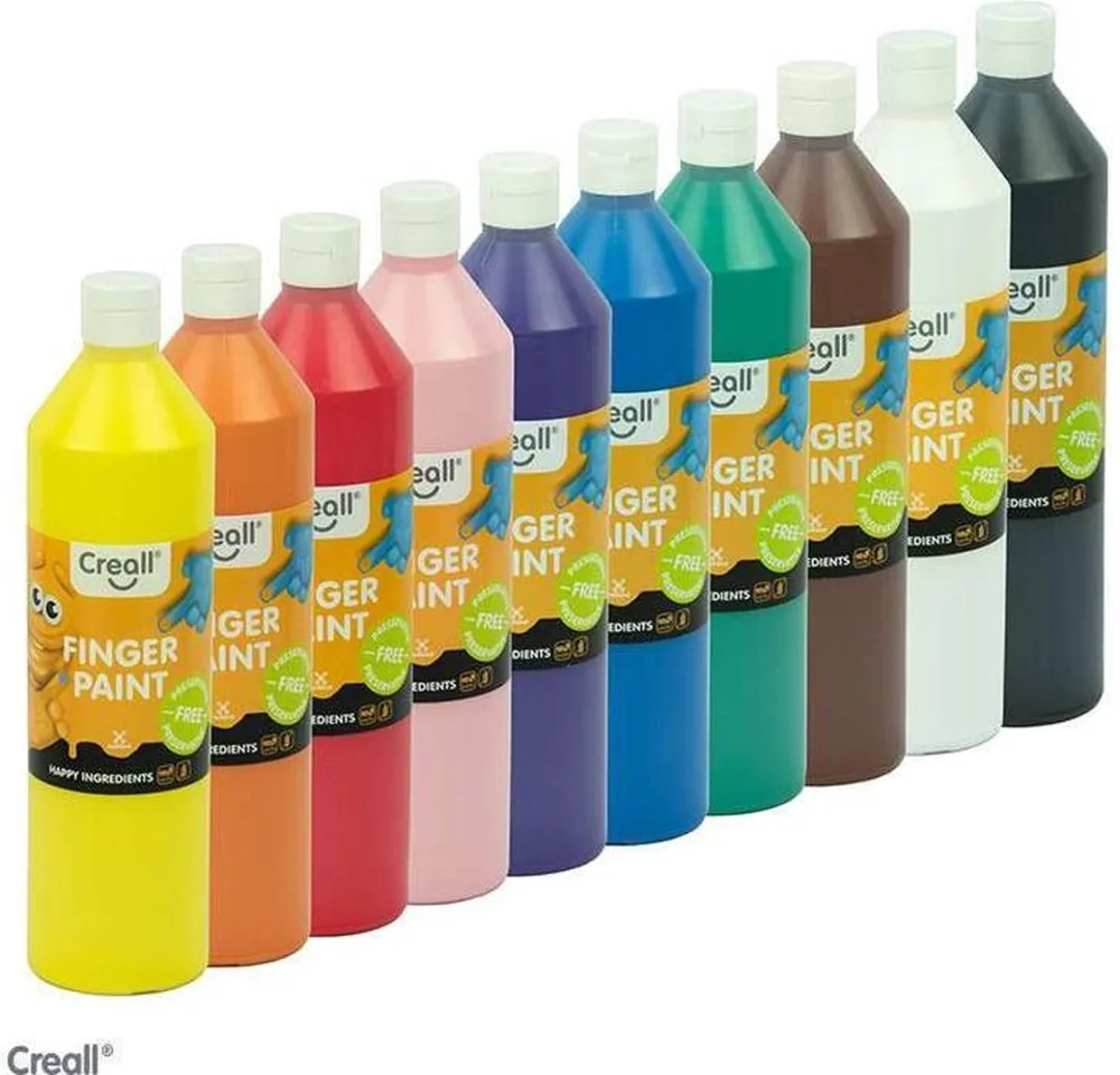 Creall Vingerverf Bruin 750ml - Conserveringsvrij - afbeelding 6 van 6