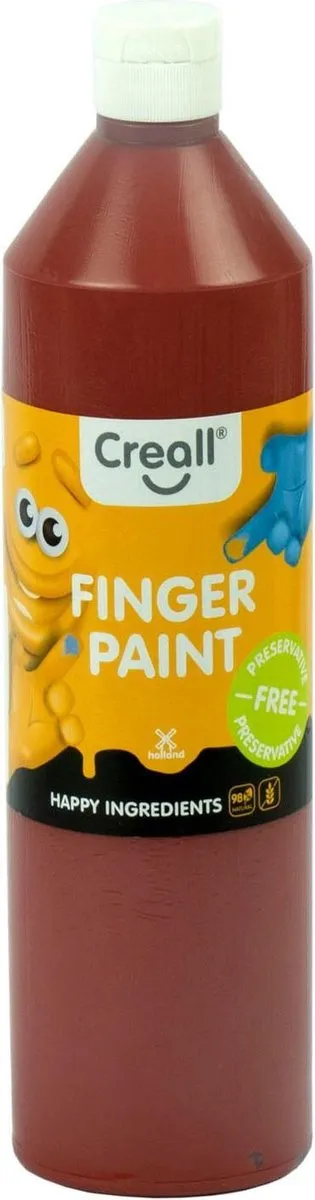 Creall Vingerverf Bruin 750ml - Conserveringsvrij