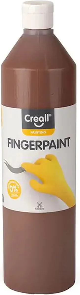 Creall Vingerverf Bruin 750ml - Conserveringsvrij