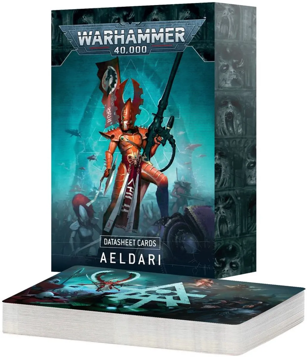 Games Workshop Warhammer 40K Aeldari Datasheet Cards 71 Stuks
