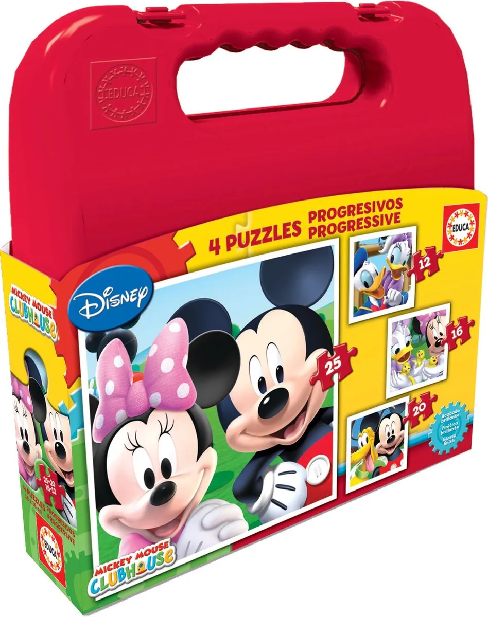 Educa Mickey Mouse Progressive Puzzels