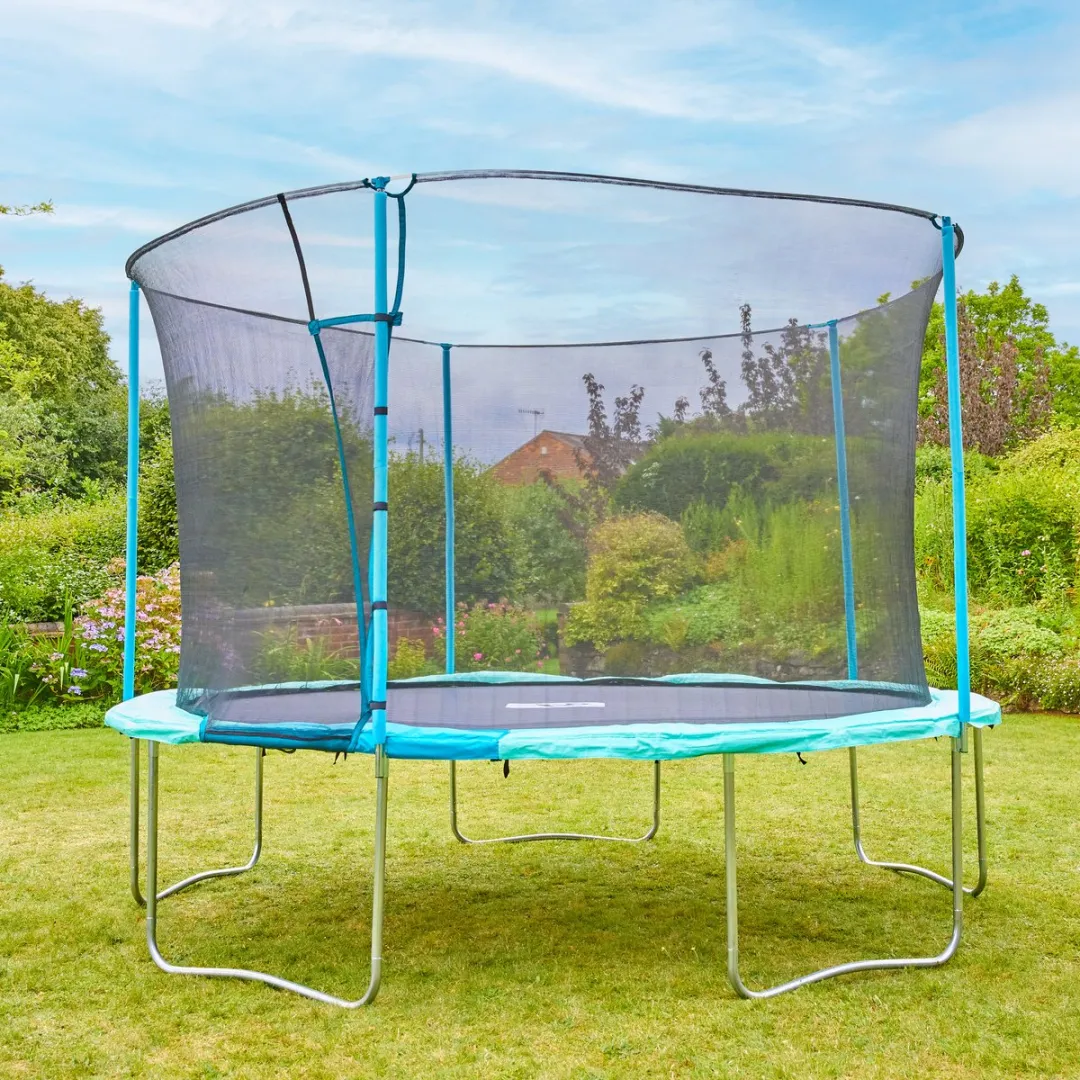 TP Toys Trampoline 366cm - Veiligheidsnet - Zwart/Blauw - afbeelding 6 van 6