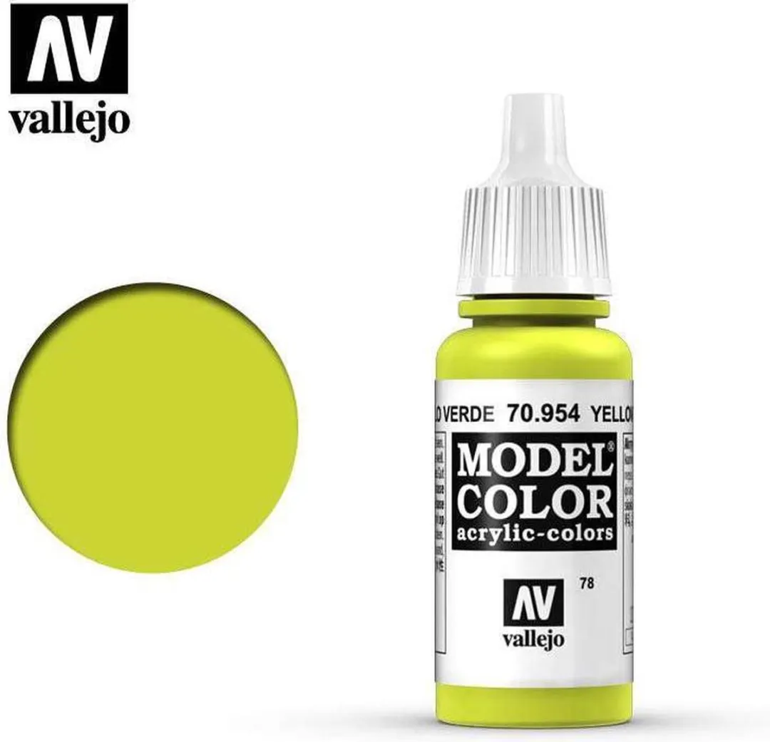 Vallejo Model Color Acrylverf Geel Groen 17ml