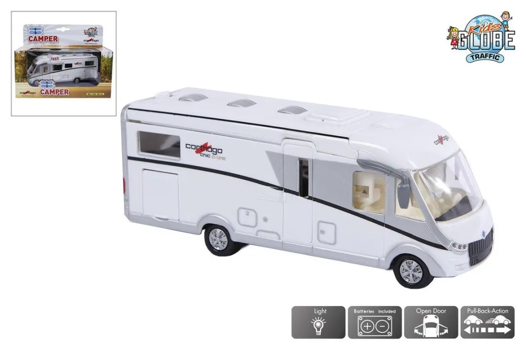 Kids Globe Carthago Camper Die-cast 16cm - Licht