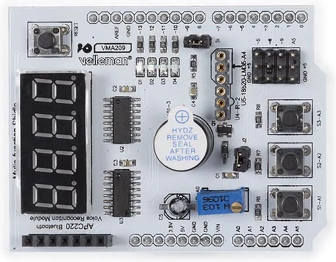Whadda WPSH209 Uitbreidingsboard Arduino - Wit