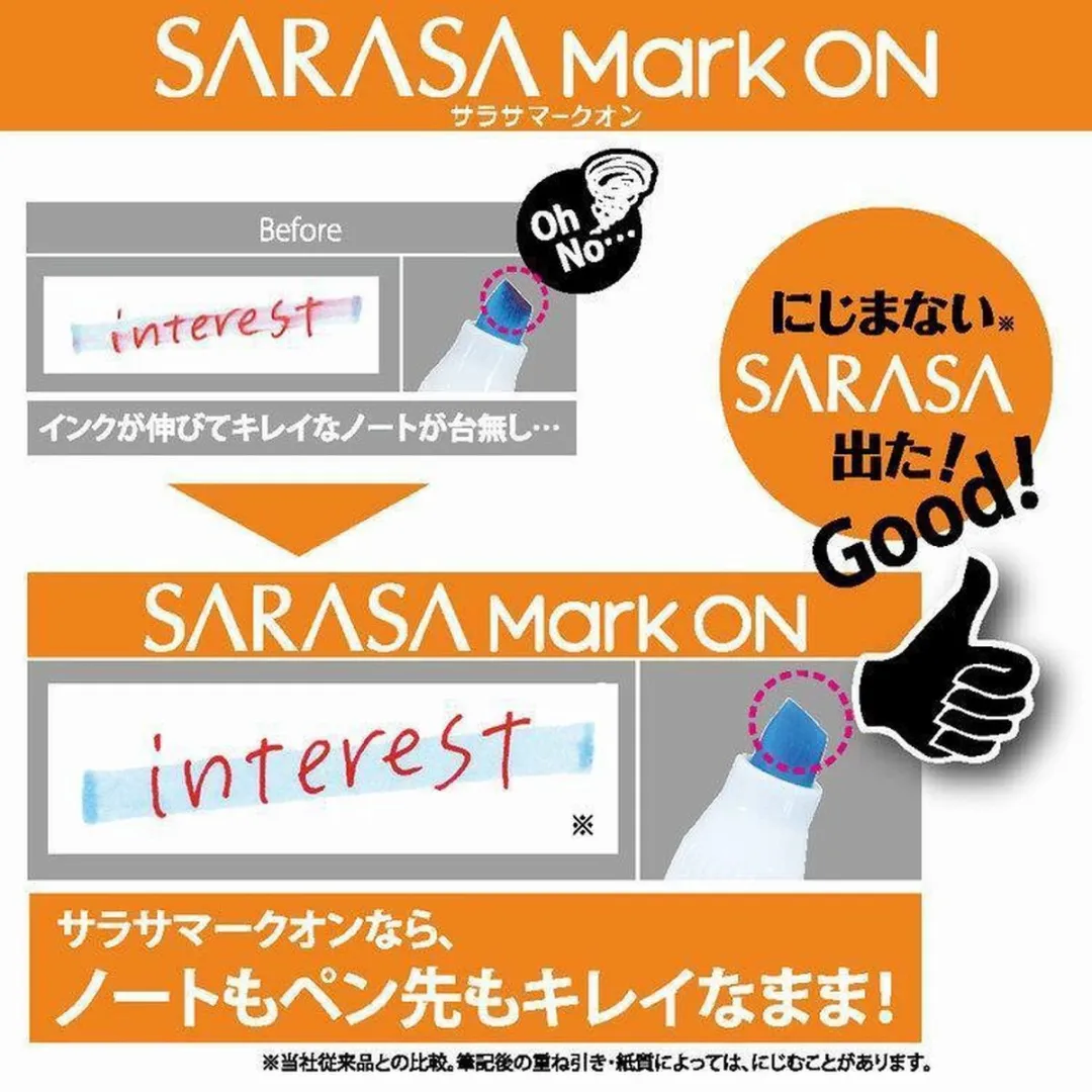 Zebra Sarasa Mark On Gelpen 0.4 Rood