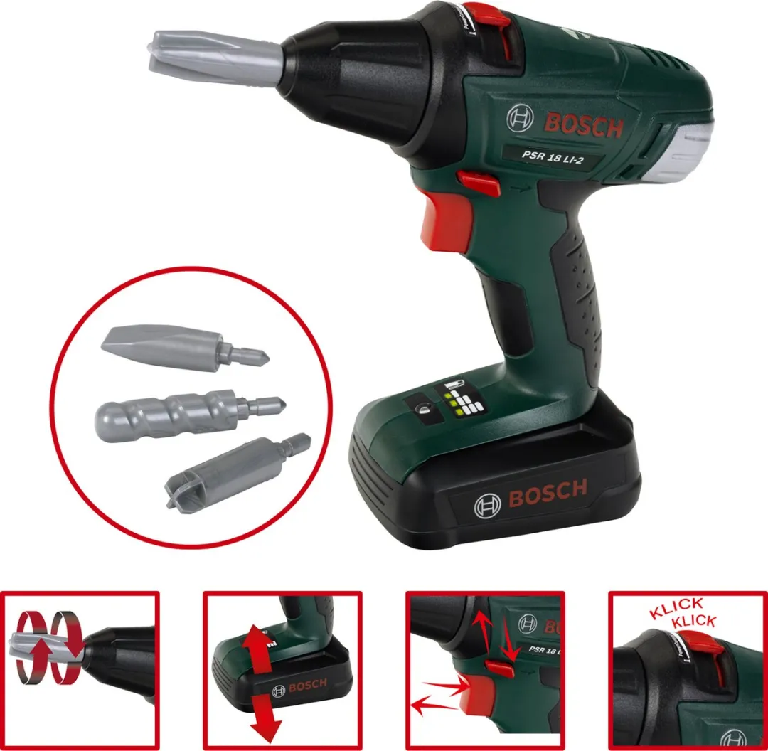 Klein Toys Bosch 36-delige Werkplaatsset - Groen/Geel