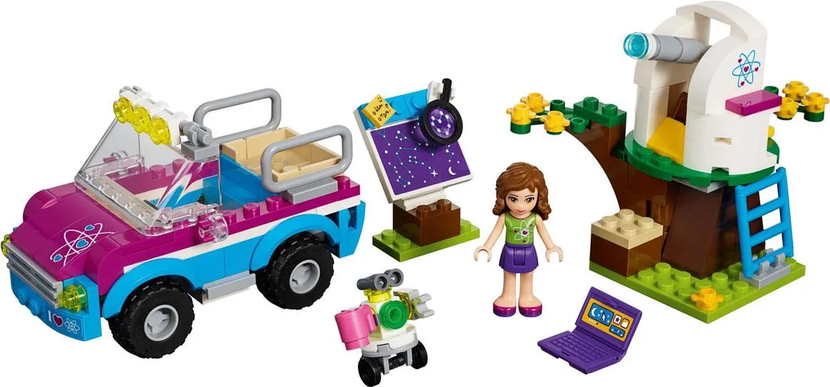 LEGO Friends Olivia's Onderzoeksvoertuig 185 Stukken - 3 Minifiguren - Paars - afbeelding 3 van 6