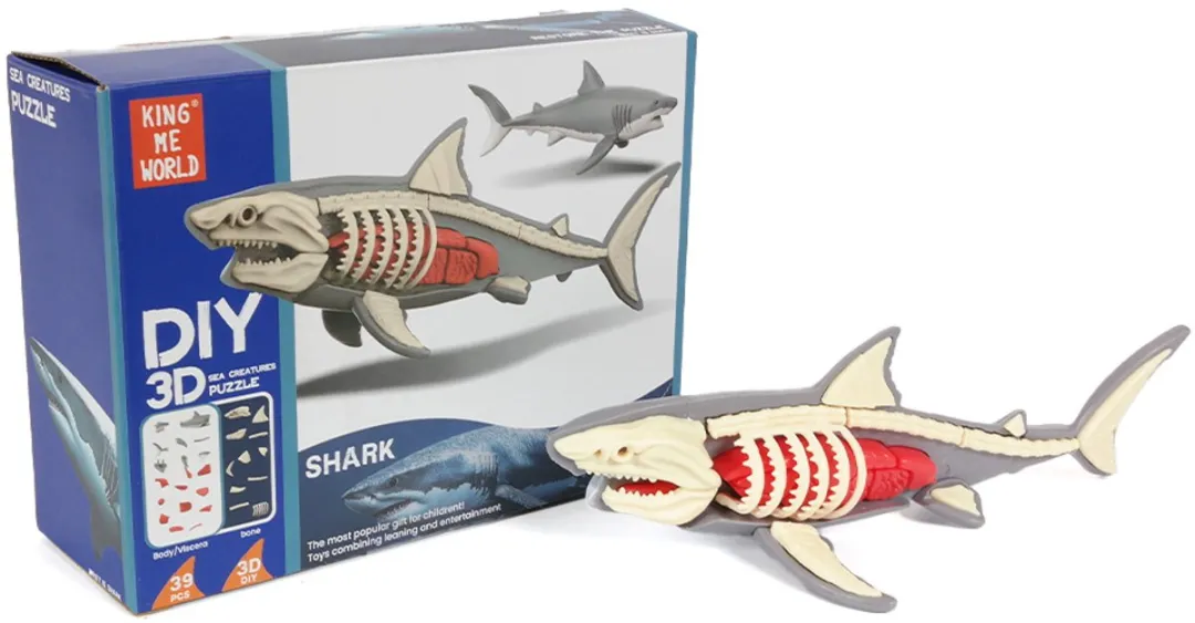 PIA Soft Toys Haai 3D Anatomie