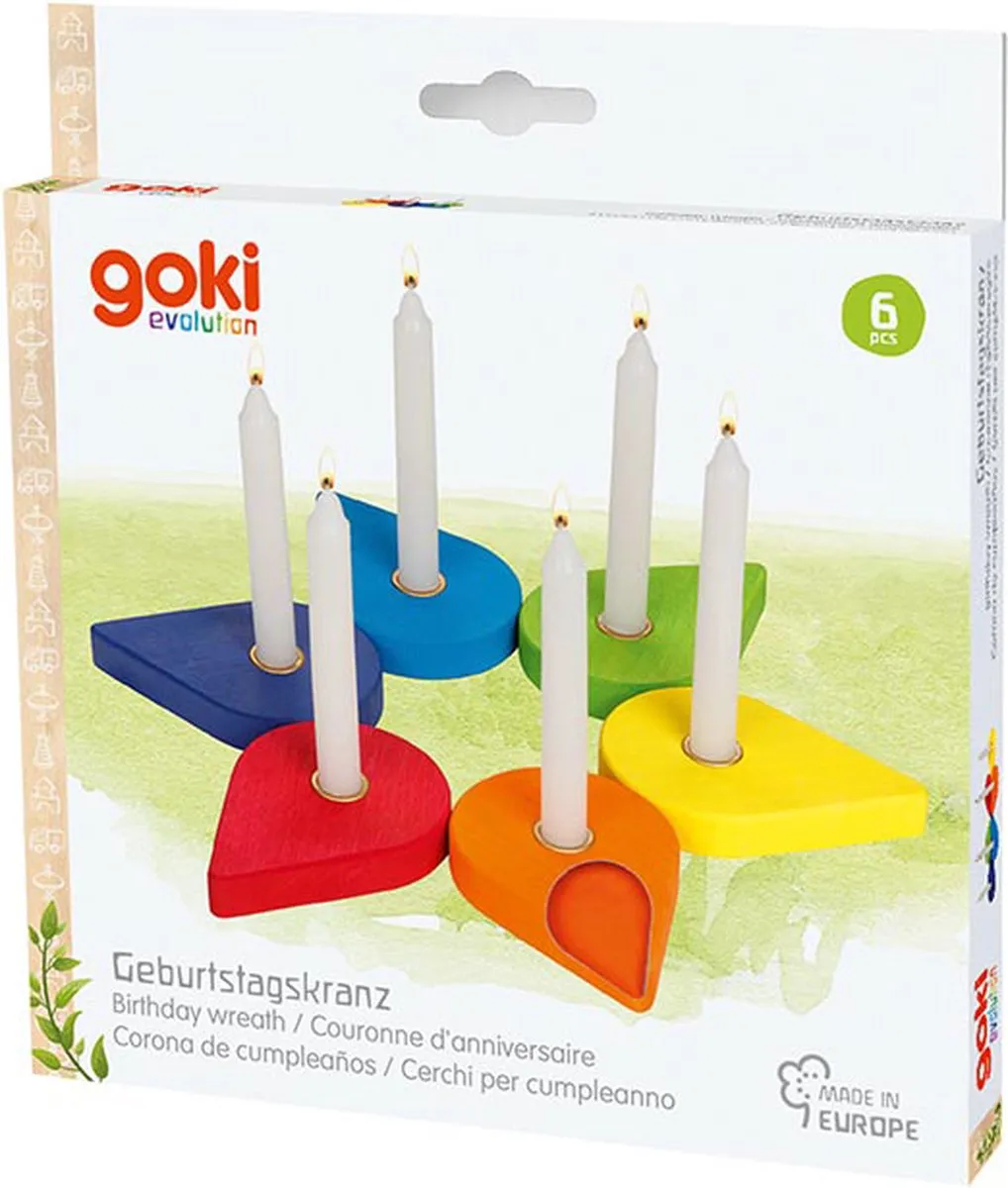 Goki Evolution Verjaardagskrans Multicolor - 6-delig