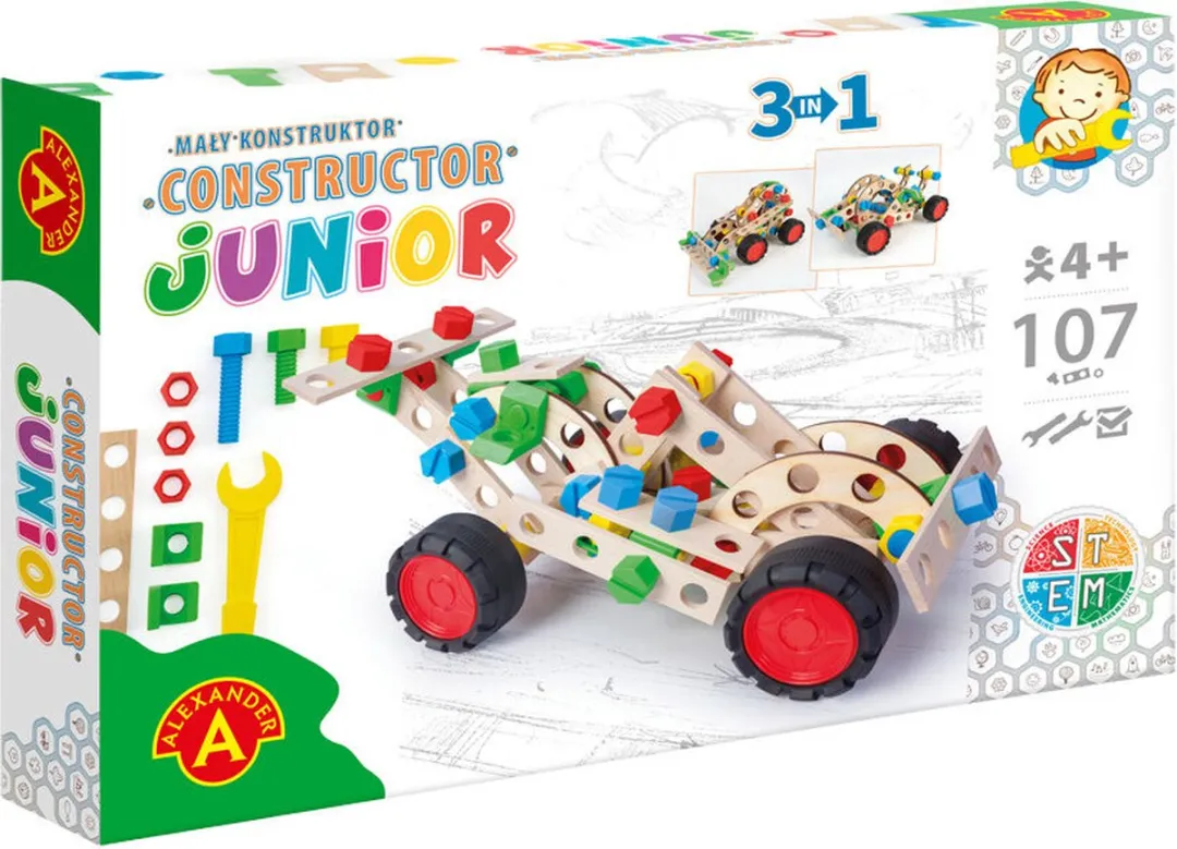 Alexander Toys Constructor Junior Sportwagen 107 Stuks