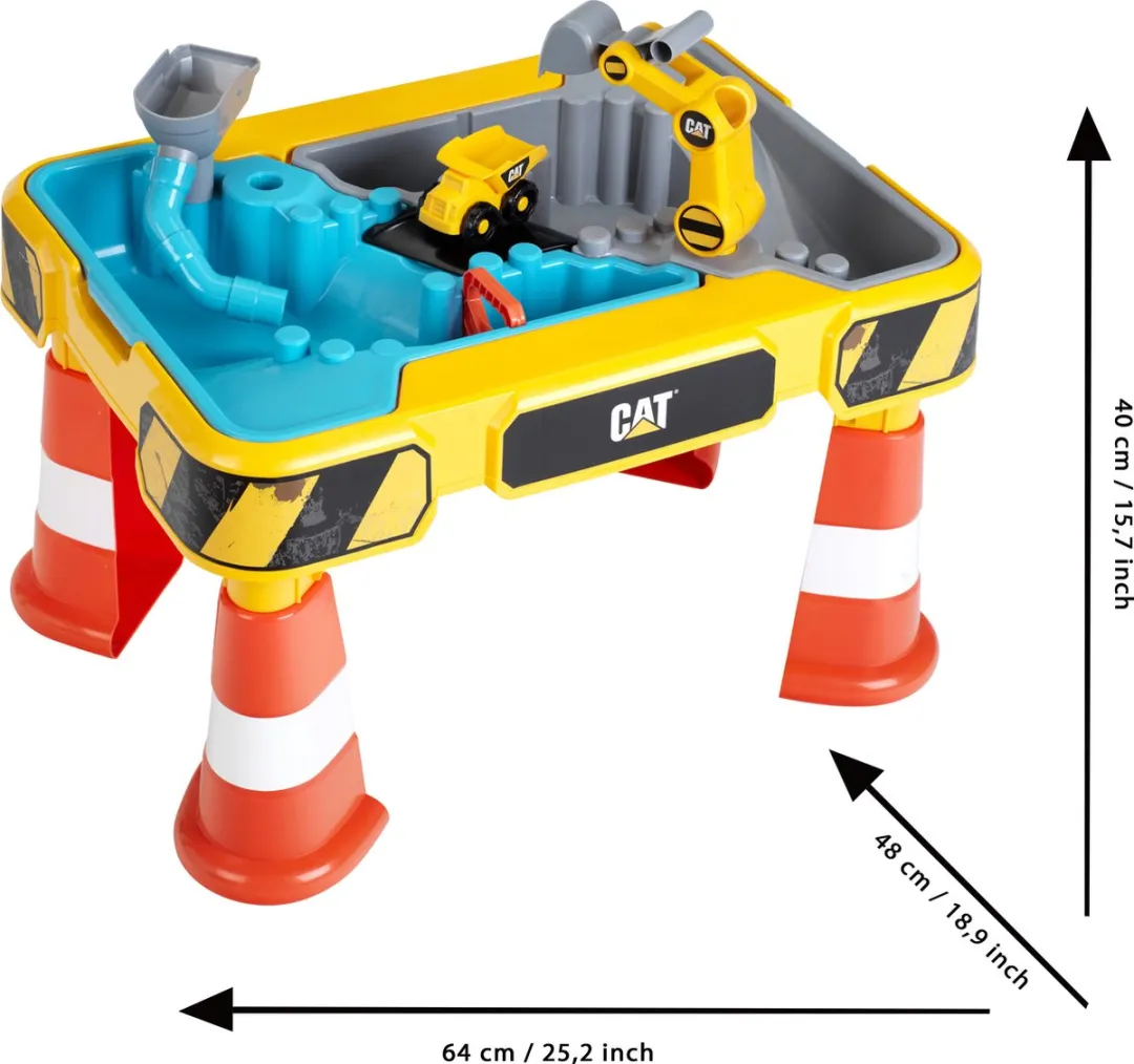 Klein Toys Caterpillar Speeltafel - 64x48x40cm - Multicolor