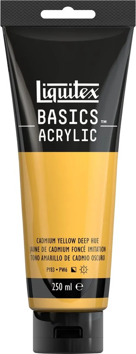 Liquitex Basics Acrylverf Cadmium Yellow Deep Hue 250ml